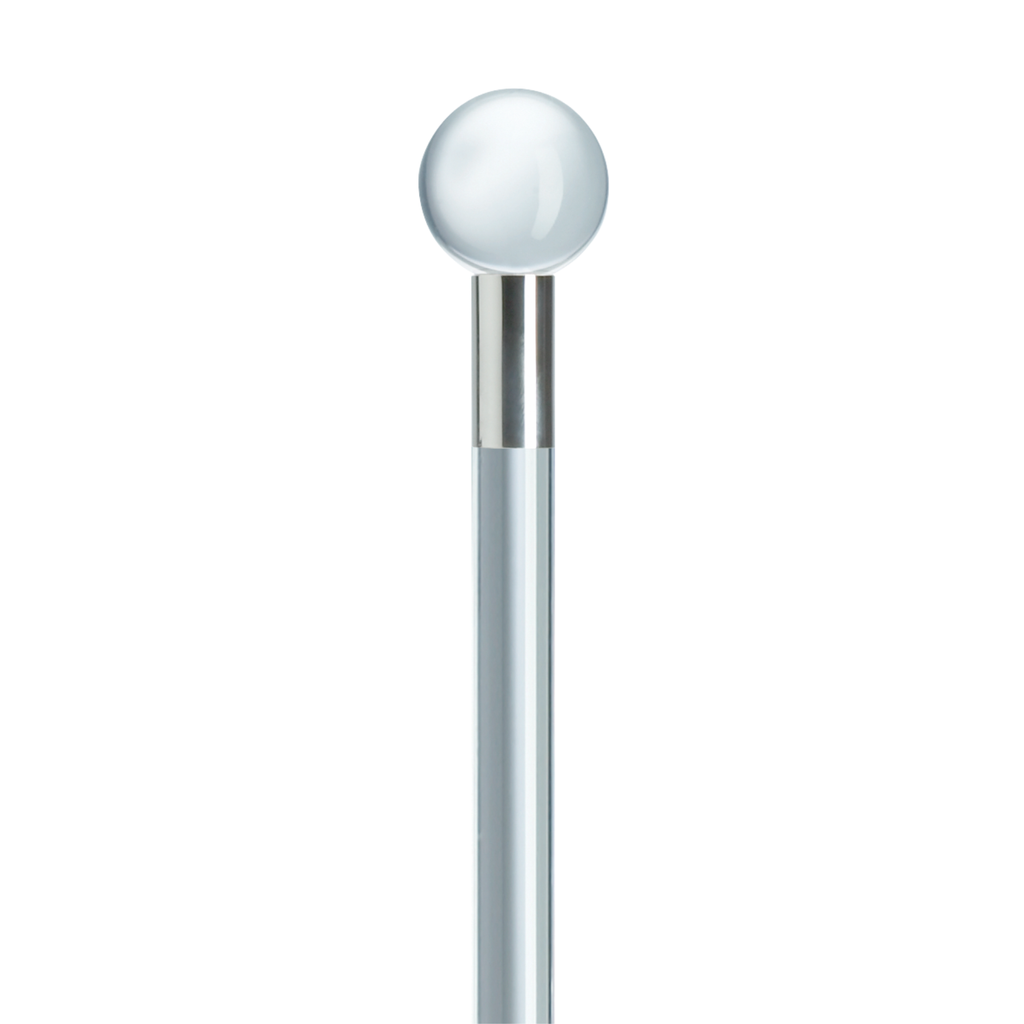 Clear Lucite Ball Knob Handle