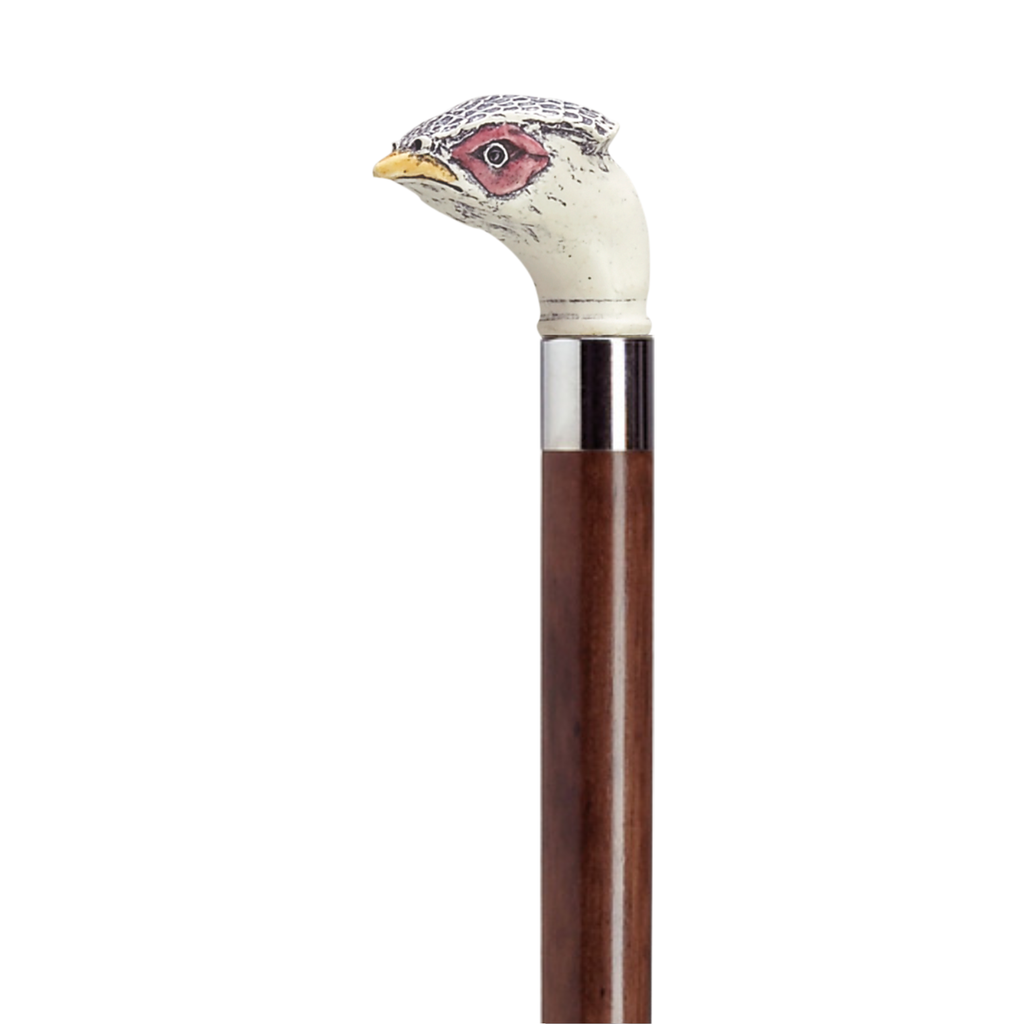 Pheasant Scrimshaw Walking Stick - Two Colors Available