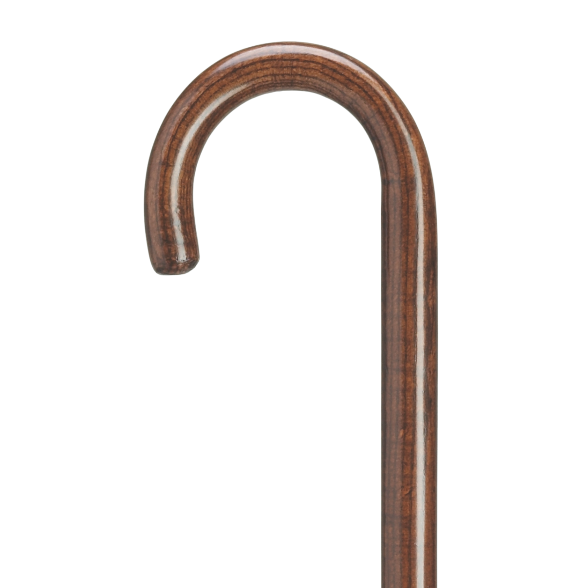 Round Nose Crook Cane - 1 inch