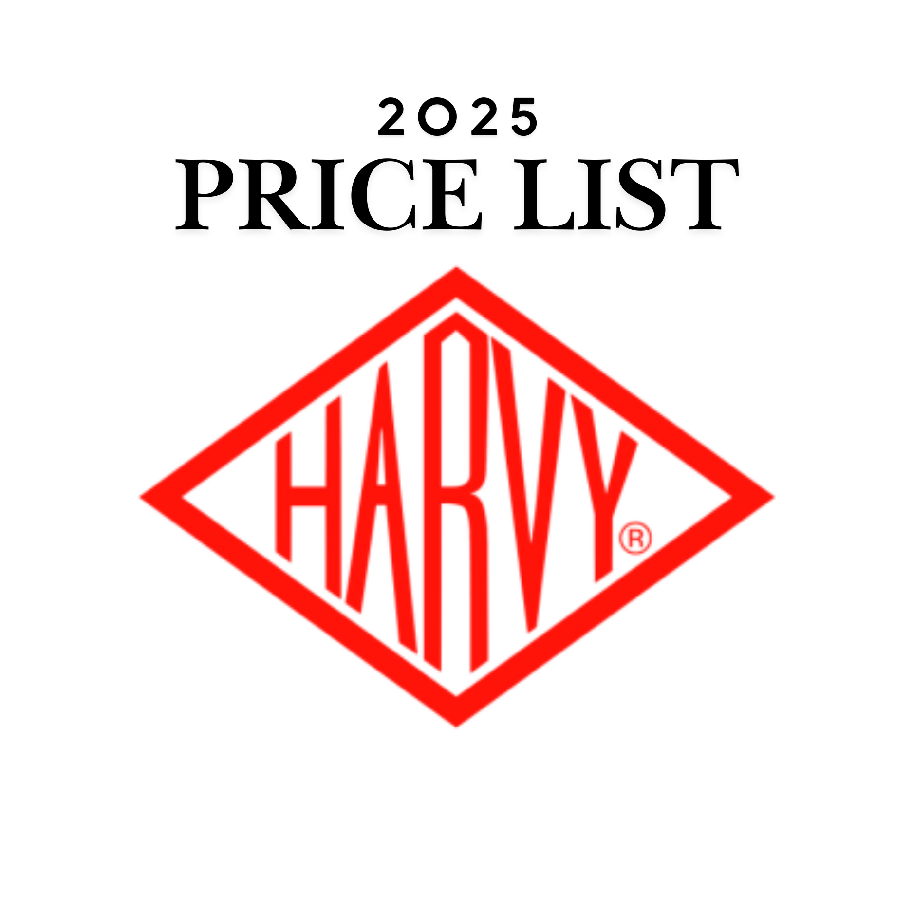 2025 Harvy Canes Price List
