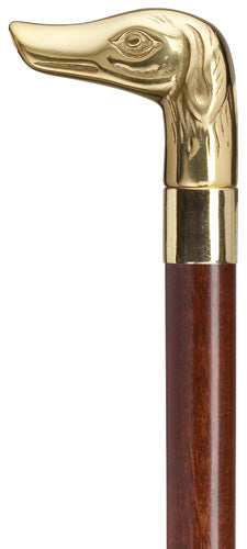 Dog Solid Brass Walking Cane-Two Colors Available