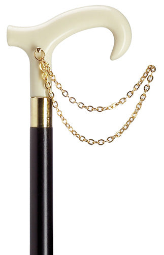 Derby Cane With Gold Chain-Petite
