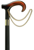 Derby Cane With Gold Chain-Petite