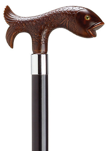 Decorative European Fish Derby Shape Handle