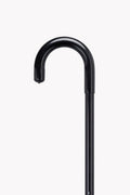 Crook Cane Black - Adjustable Aluminum